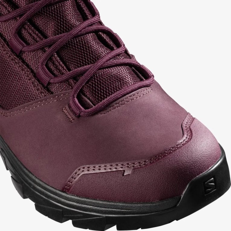 Botas Caminhada Salomon Outward GTX Feminino Bordeaux | PT S75819